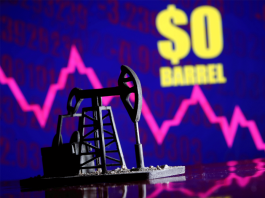 crude oil prices hit zero